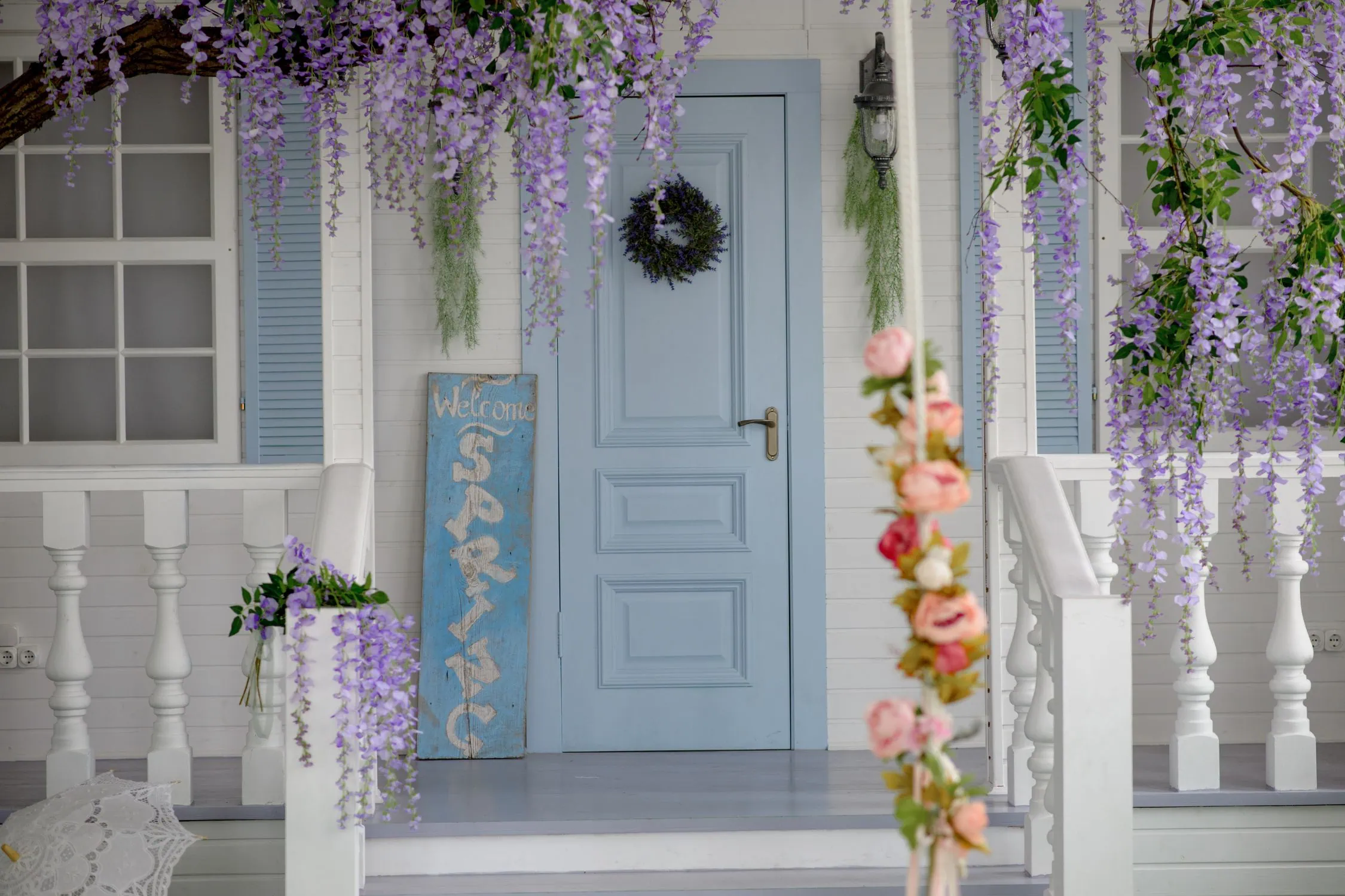 standard door size - house with blue door