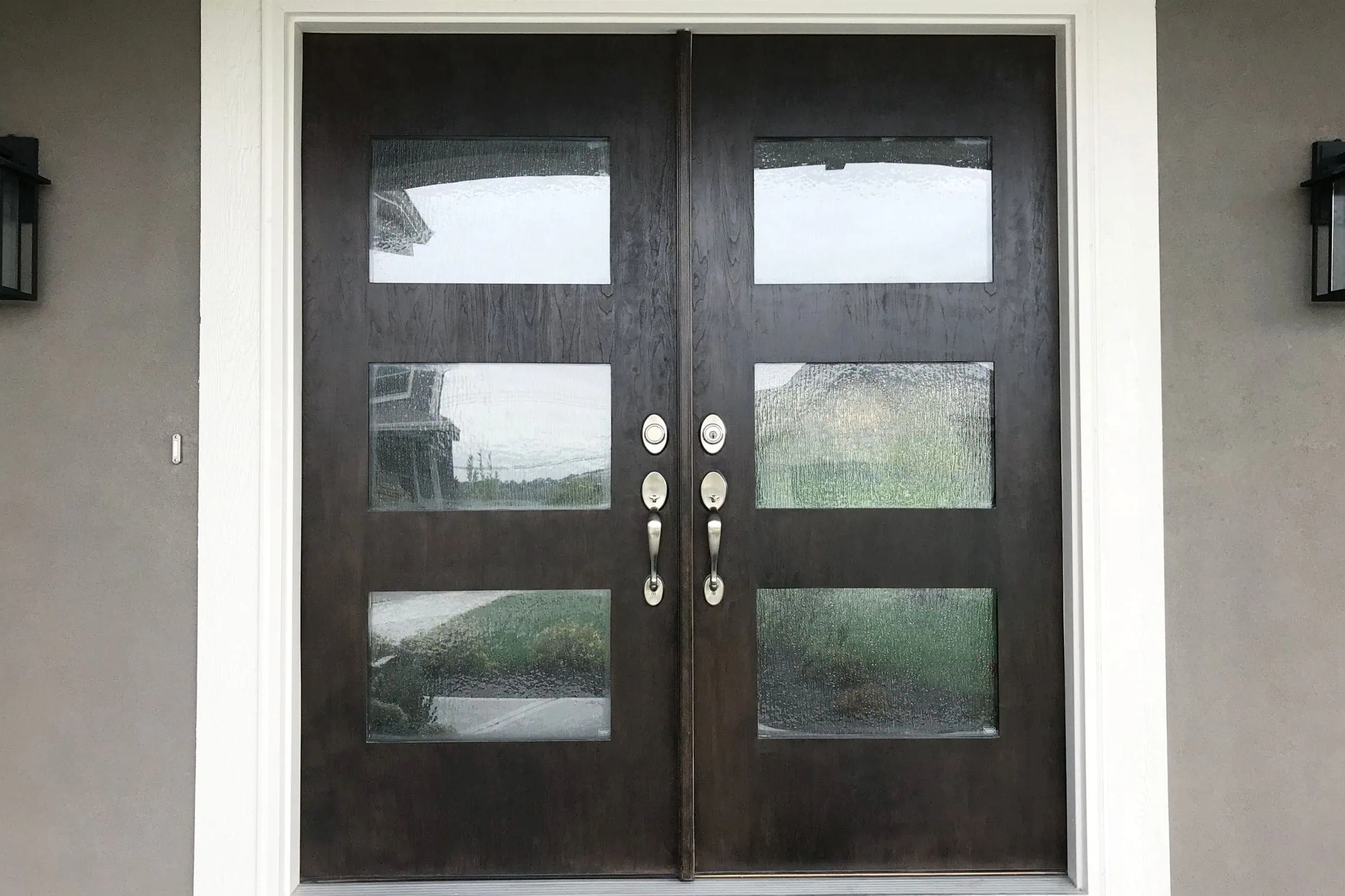 what is a double door - modern shaker black double doors