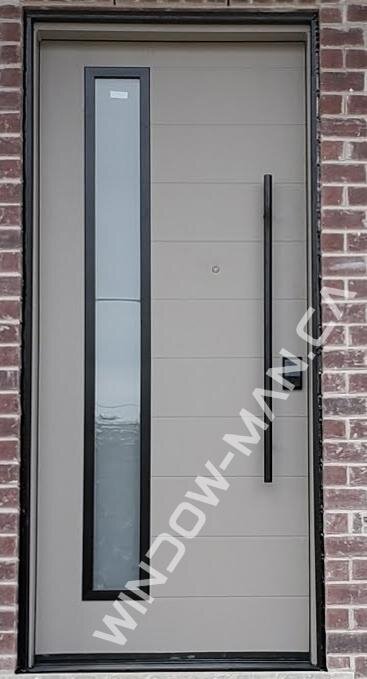 contemporary front door ideas fiberglass single in storm full private glass with pull bar and multipoint lock mahogany grain, 8-ft, 92-in, groove design, peephole
