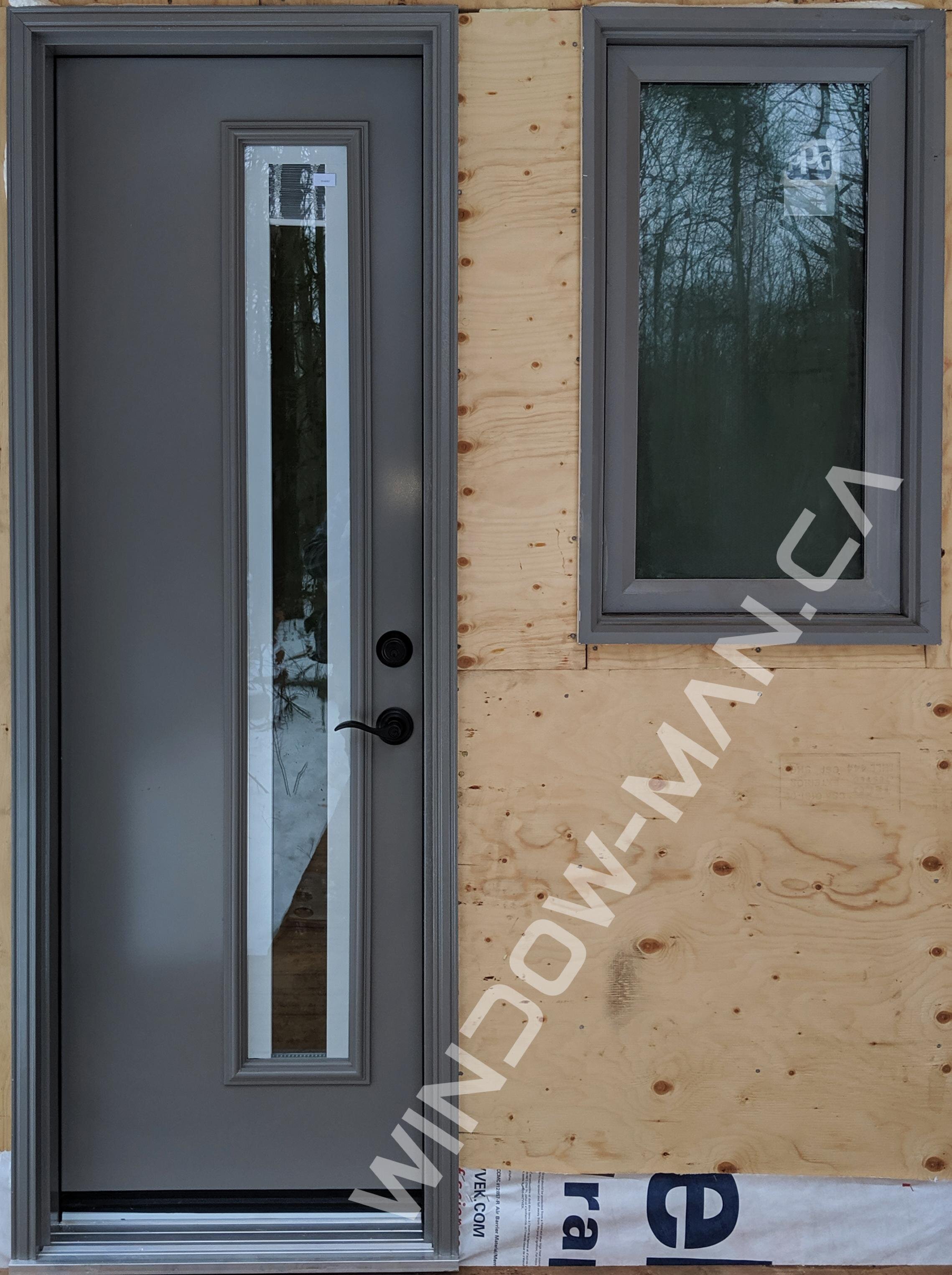 front door anthracite grey single in storm full mini blinds narrow 22 inches