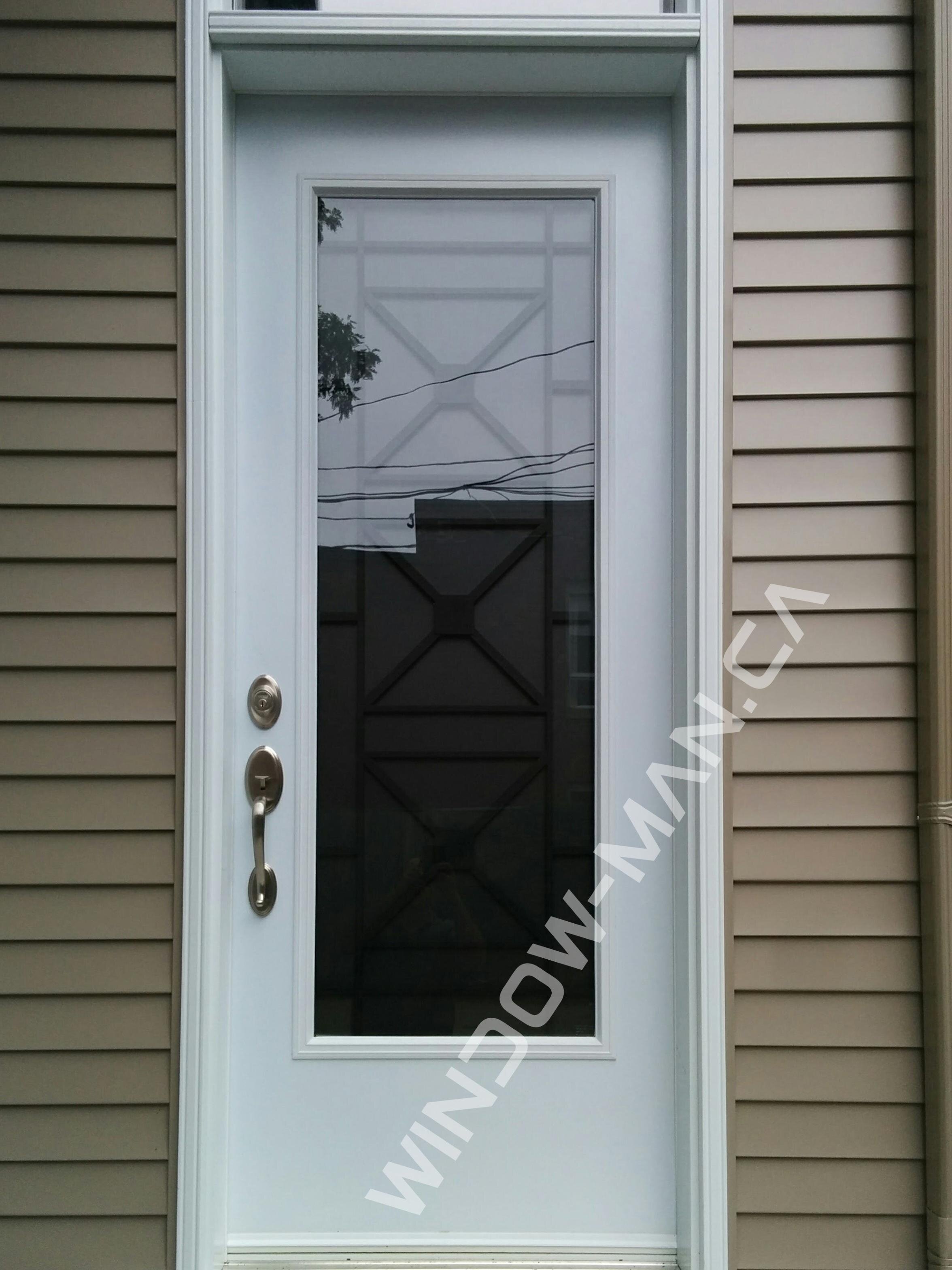 steel entry doors canada single in white with century full wrought iron glass with transom 8-foot