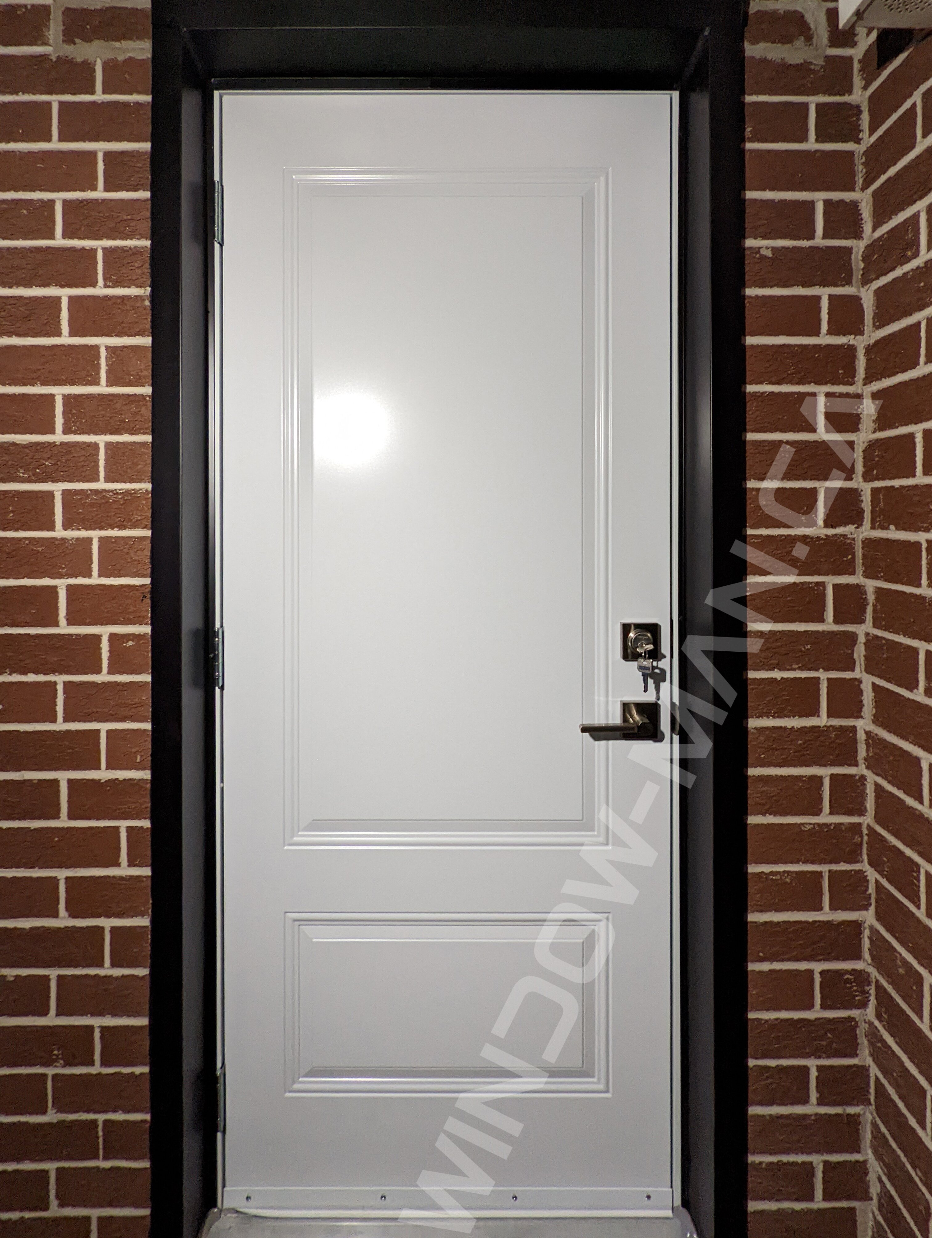 steel garage outswing door