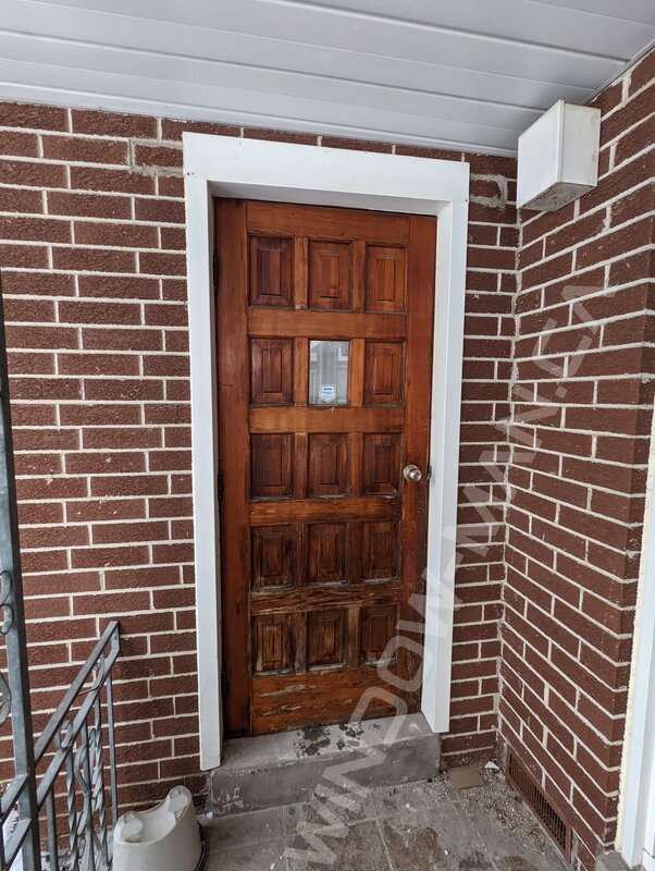 steel garage outswing door - before-after