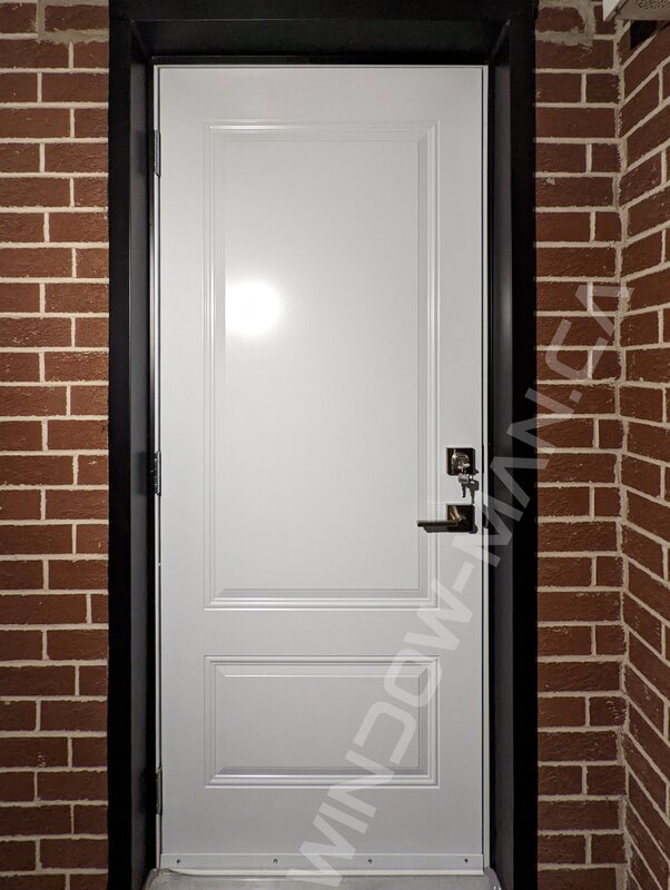 steel garage outswing door