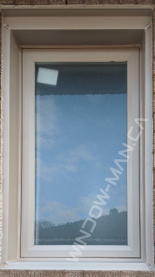 24x36 bathroom frosted window – sandalwood window color casement design