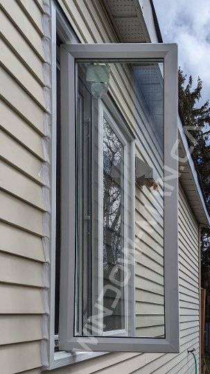 48 x 60 living room casement window in white