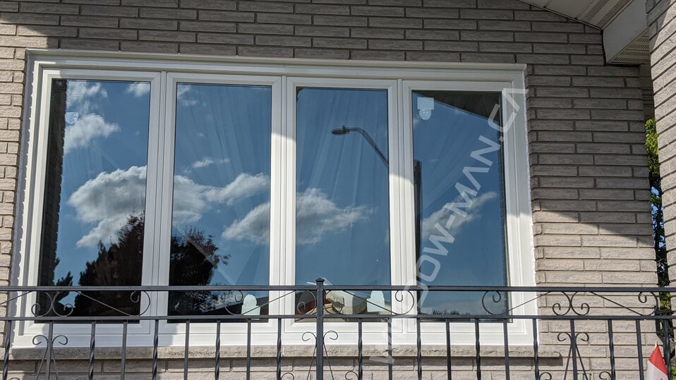 8 foot by 5 foot window​ - outside view