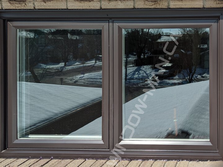 brown window – 60 x 36 casement window for master bedrooms