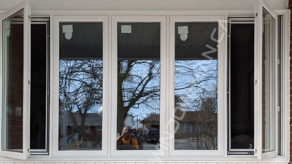 front living room window – 12 ft casement window for large open spaces