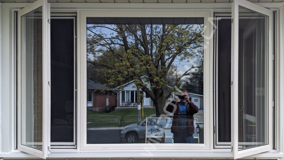 living room front window – 8 foot casement window for bright open spaces