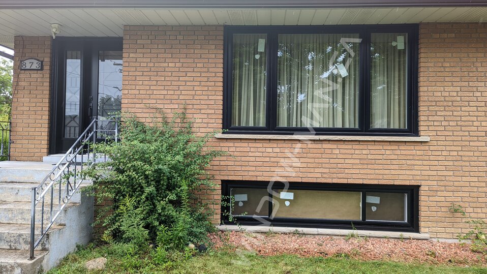 modern living room windows - outside view