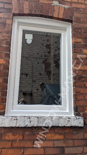 narrow bathroom window - closed
