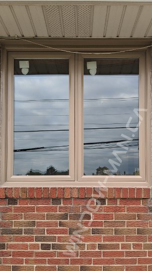 sandalwood color – double bedroom window, 5 foot by 5 foot casement window
