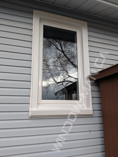 small bathroom window - outside view